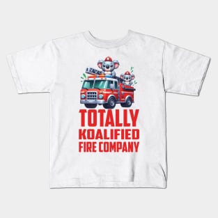 Totally Koalafied Fire Company Kids T-Shirt